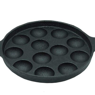 RudraEco-Pre-Seasoned-Cast-Iron-12-Pits-Paniyaram-Pan-12-Inch-4
