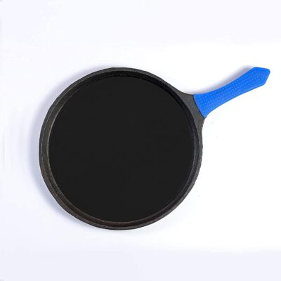 RudraEco-Pre-Seasoned-Cast-Iron-Dosa-Tawa-with-Heat-Resistant-Grip-10-Inch-2