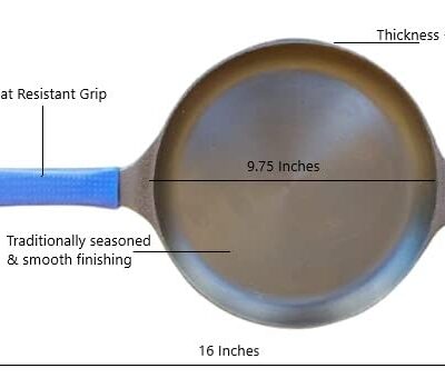 RudraEco-Pre-Seasoned-Cast-Iron-Dosa-Tawa-with-Heat-Resistant-Grip-9.75-Inch-3