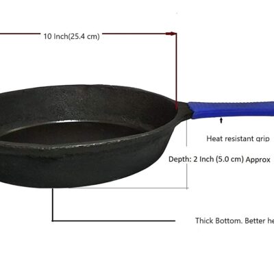RudraEco-Pre-Seasoned-Cast-Iron-Handle-Skillet-Frying-Pan-10-Inch-4