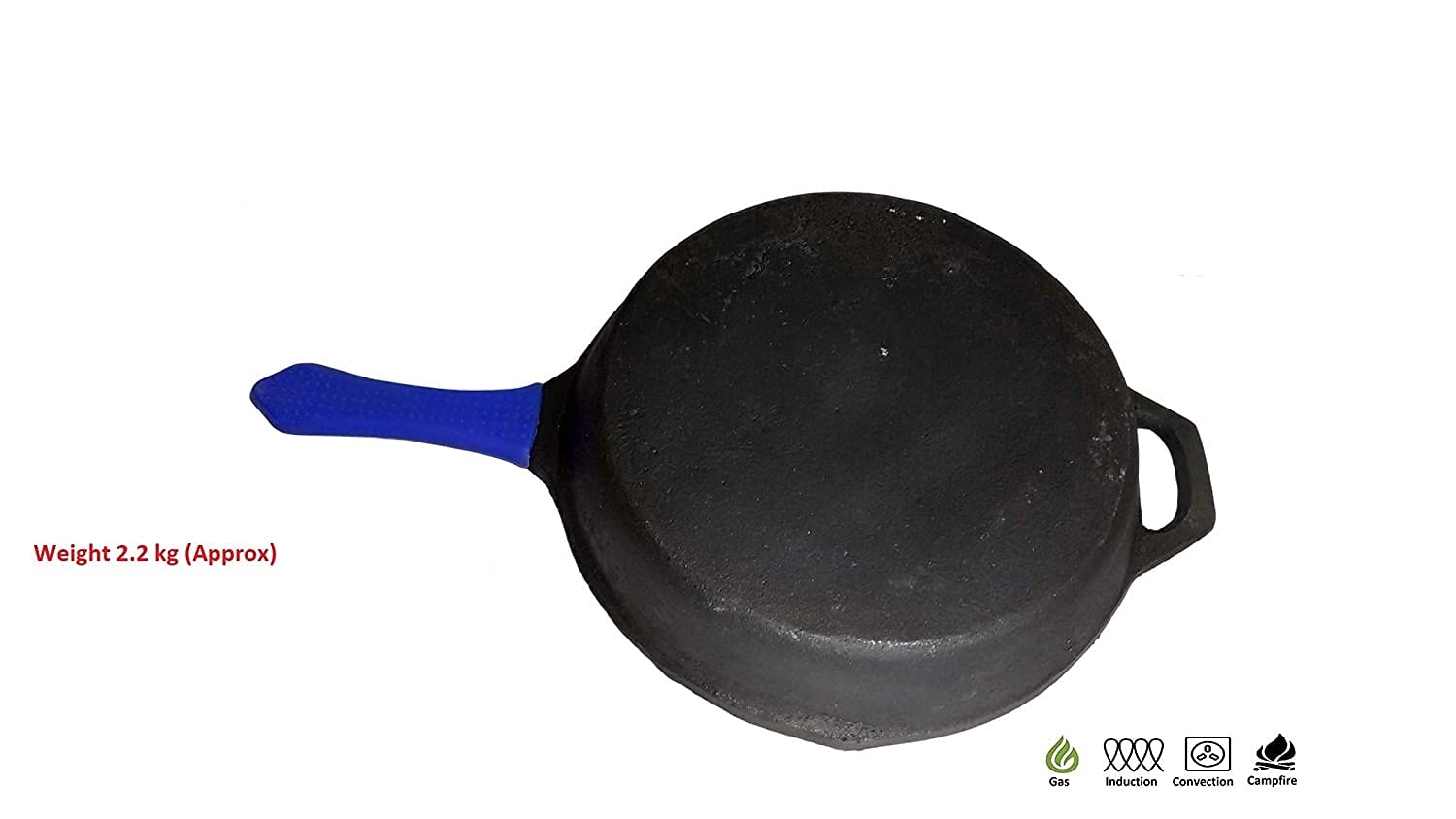 Cast Iron Dosa Tawa With Handle (Pre Seasoned | 10 inch)