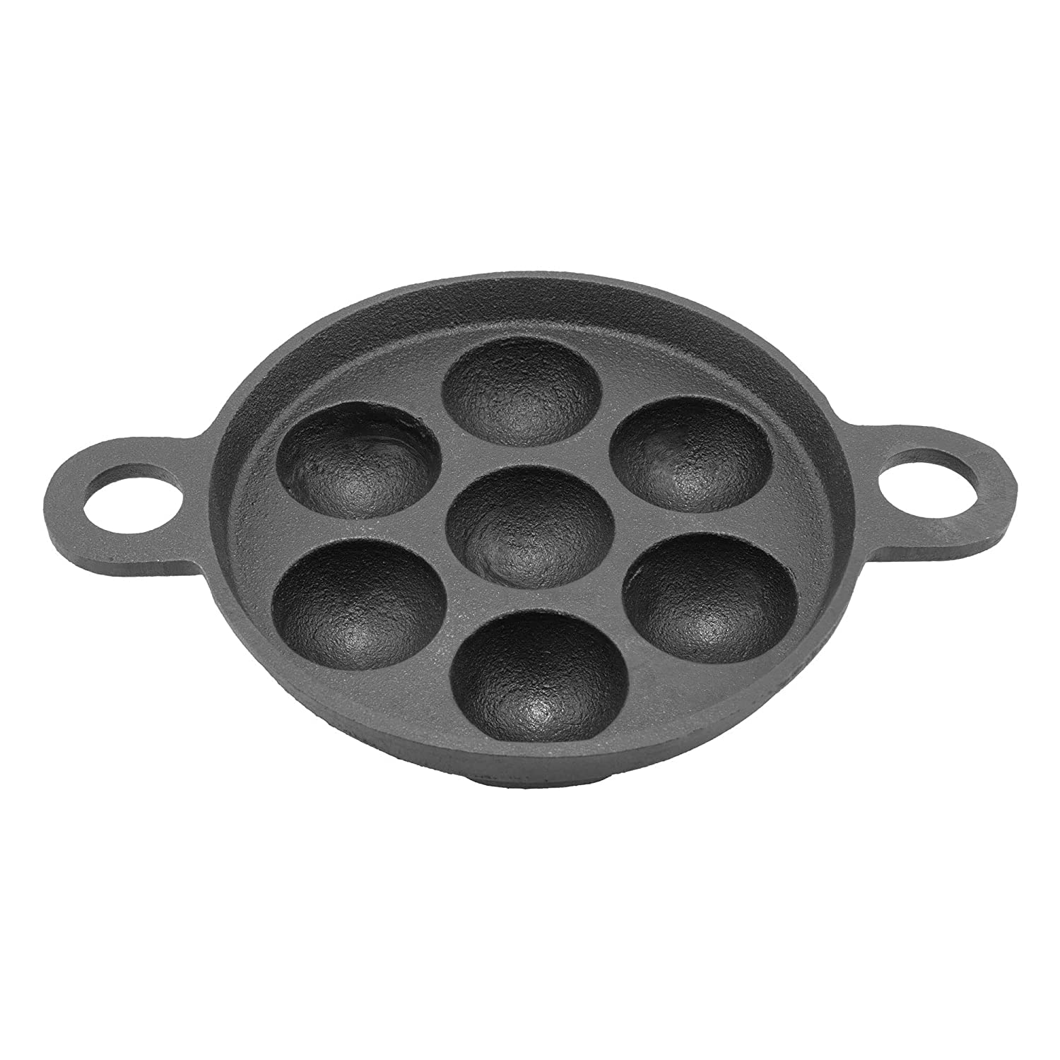  Meyer Pre Seasoned Cast Iron 12 Cavity Appam Patra, Paniyaram  Pan Iron, Appam Pan, Pan Cake, Paddu Maker, Appam Maker, Ponganal Maker, Appe  Pan, Litti Maker with 2 Side Handle, 26cm (