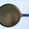 RUDRA RudraEco Cast Iron Preseasoned Dosa Tawa / Pan Cake / Chila Tawa with Heat Resistant Grip(12 Inch) - No Coating, Enamel and Toxic Free