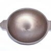 RudraEco Pre Seasoned Healthy Cast Iron Super Polished Smooth Appachetty/Appam kadai/Vellapam Pan (Diameter-8.75 inch, Weight-1.5kg)